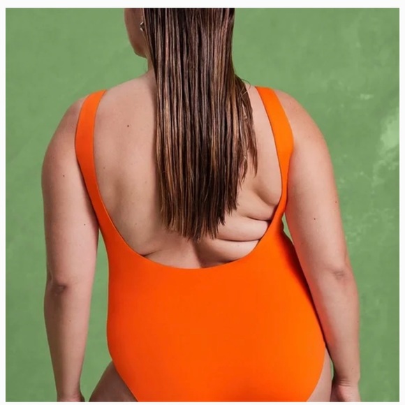 GIRLFRIEND COLLECTIVE Koi Whidbey Bright Orange One Piece Swimsuit - Picture 3 of 7